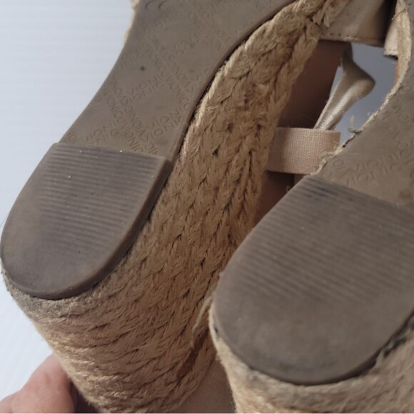 Vionic Aruba Kaitlyn Wedge Orthotic Espadrilles in Oat Womens Size 10 - Picture 12 of 15